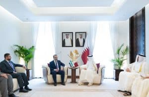 وزير الخارجية القطري يلتقي نظيره السوري
