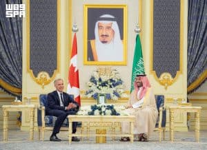 ولي العهد يستقبل رئيس وزراء كندا ويعقدان جلسة مباحثات رسمية ويشهدان مراسم تبادل عدد من مذكرات التفاهم الثنائية